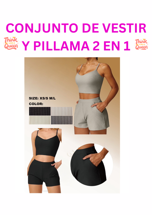 CONJUNTO DE VESTIR Y PILLAMA