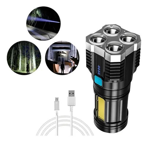 LINTERNA DE 4 LED PORTÁTIL