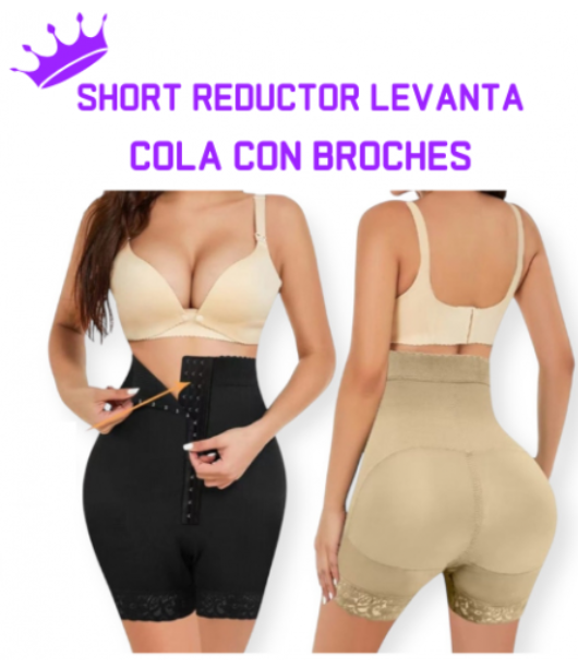 SHORT REDUCTOR LEVANTA COLA CON BROCHES