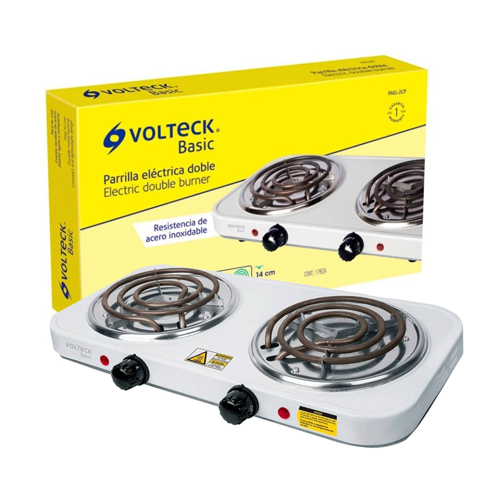 Estufa electrica 2 quemadores