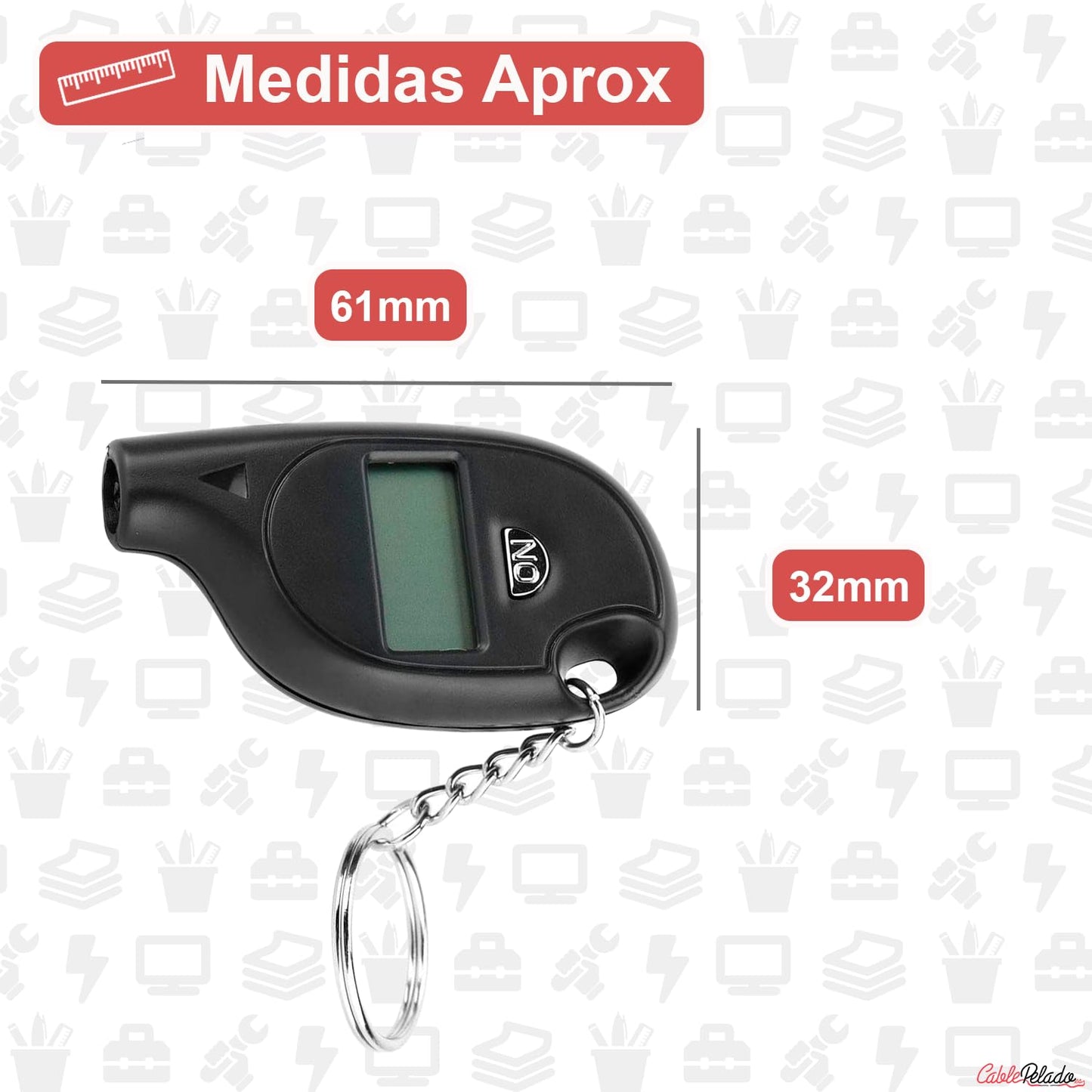 MEDIDOR DIGITAL DE PRESION DE NEUMATICOS